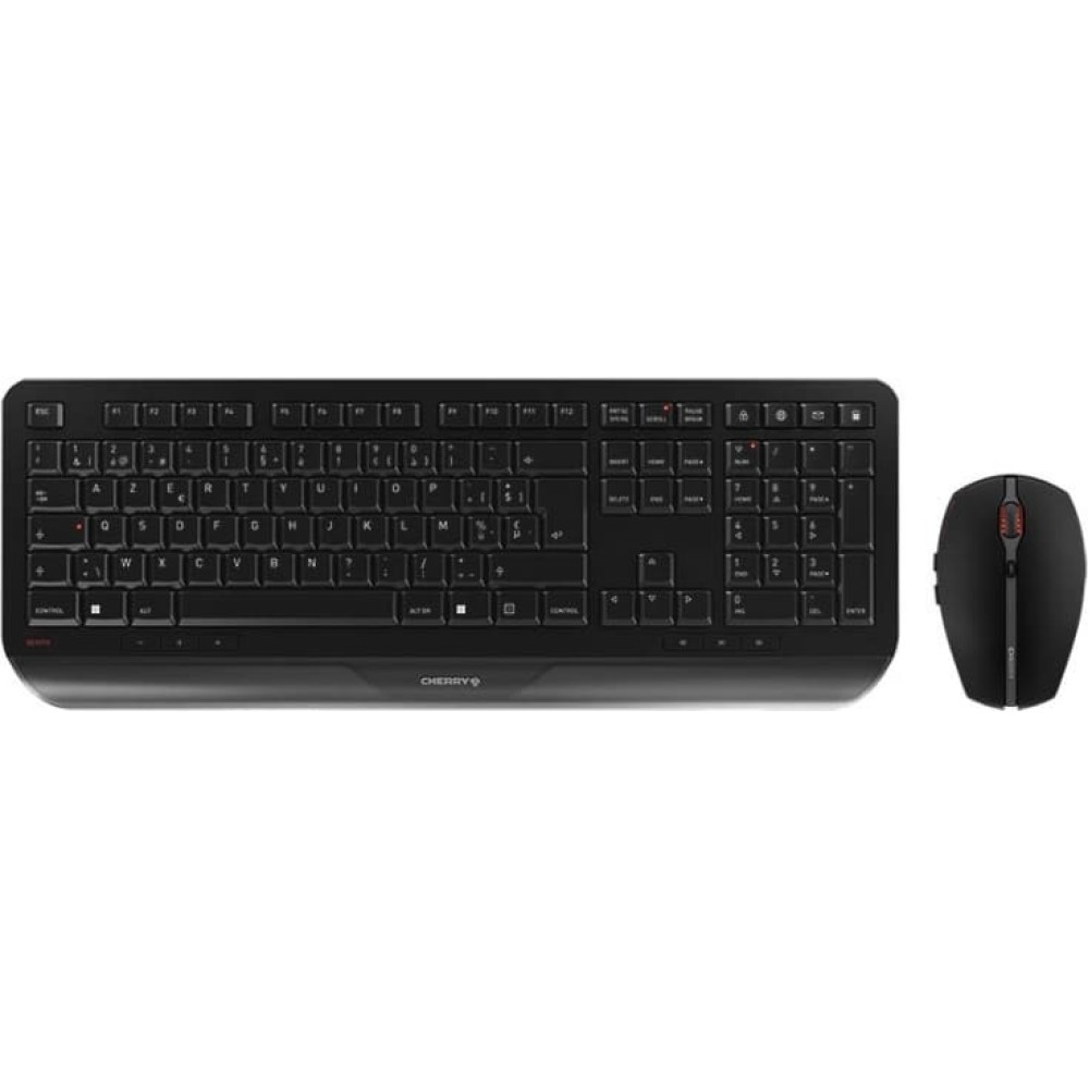Cherry Gentix Desktop tastatūra Pele iekļauta Birojs RF Bezvadu Swiss Melns