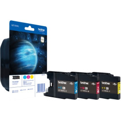Brother LC1280XLRBWBP tintes kārtridžs 3 pcs Oriģināls Tirkīzzils, Fuksīns, Dzeltens