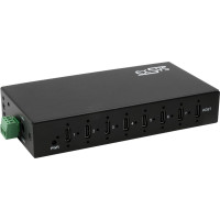Exsys EX-12277HMS 7-Port USB 3.2 Gen 2 Metall HUB, mit 7x C-Anschlüsse