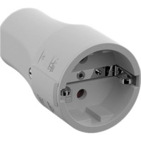 Bachmann earthing contact coupling CEE 7/3 16A/250VAC, Mounting, grey