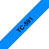 Brother TC-591 marķēšanas lenta Melns uz zila