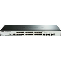 D-Link DGS-1510-28P tīkla pārslēgs Vadīts L3 Gigabit Ethernet (10/100/1000) Power over Ethernet (PoE) Melns