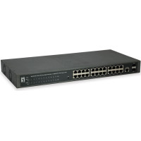 Level One LevelOne GEP-2652 tīkla pārslēgs Vadīts L2 Gigabit Ethernet (10/100/1000) Power over Ethernet (PoE) Pelēks