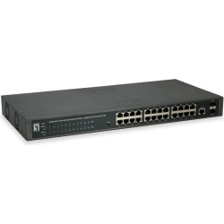 Level One LevelOne GEP-2652 tīkla pārslēgs Vadīts L2 Gigabit Ethernet (10/100/1000) Power over Ethernet (PoE) Pelēks
