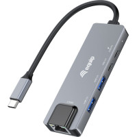 Equip 133496 dokstacija Vadu USB 3.2 Gen 1 (3.1 Gen 1) Type-C Pelēks