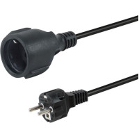 Equip 112183 elektrības kabelis Melns 10 m CEE7/7 CEE7/3