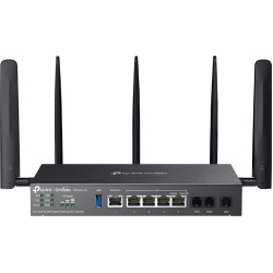 Tp-Link Omada DR3650V-4G bezvadu rūteris Tīkls Gigabit Ethernet Divkāršā frekvenču josla (2.4 GHz / 5 GHz) Melns