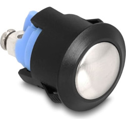 Delock Push Button for Installation 16 mm 2 x Screw Terminal actuator domed plastic snap in assembly