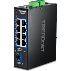 Trendnet 9-Port Industrial 2.5G DIN-Rail Switch with 10G SFP