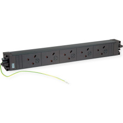 Bachmann STEP BASE 5xUK 45° GST18 inkl. Erdung, schwarz