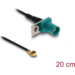 Delock Antenna Cable FAKRA Z plug to MHF® I plug 1.13 - 20 cm 2 prepunched hole