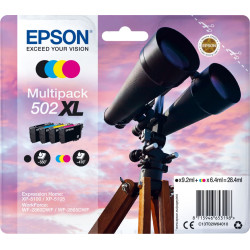 Epson 502XL tintes kārtridžs 1 pcs Oriģināls Augsta (XL) produktivitāte Melns, Tirkīzzils, Fuksīns, Dzeltens