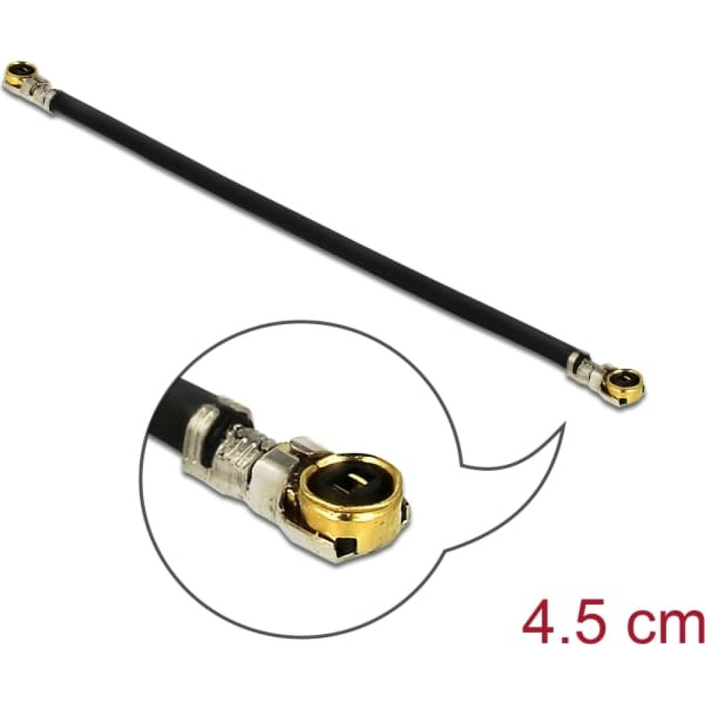 Delock Antenna Cable I-PEX Inc., MHF® 4L plug to I-PEX Inc., MHF® 4L plug 1.13 4.5 cm