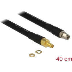 Delock Antenna Cable RP-SMA Plug  RP-SMA Jack CFD400 LLC400 0.4 m low loss