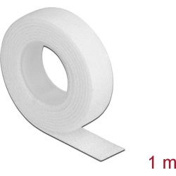 Delock Hook-and-loop tape on roll L 1 m x W 13 mm white