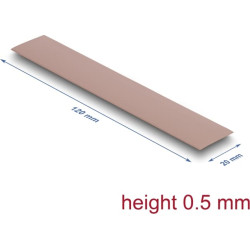 Delock Thermal Conductive Pad 120 x 20 x 0.5 mm for M.2 modules 3.0 W/mK - non-silicone