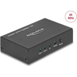 Delock HDMI UHD Splitter 1 x HDMI in > 2 x HDMI out 4K