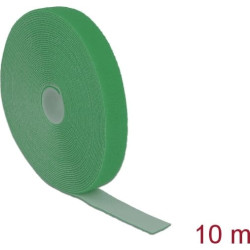 Delock Hook-and-loop tape on roll L 10 m x W 20 mm green