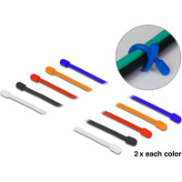 Delock Cable Ties flexible L 150 x W 4 mm assorted colors set 10 pieces