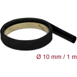 Delock Heat Shrink Tube 1 m x 10 mm shrinkage ratio 2:1 black