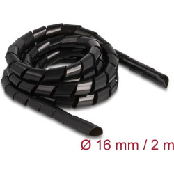 Delock Spiral Hose flexible 2 m x 16 mm black
