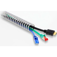 Delock Cable Duct flexible self-adhesive screwable 35 x 30 mm - length 50 cm grey