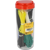 Delock Cable tie assortment box 600 pieces assorted colours