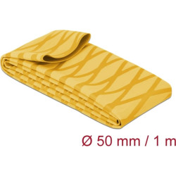 Delock Heat Shrink Tube X-pattern non-slip 1 m x 50 mm yellow