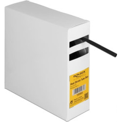 Delock Heat shrink tube Box, with inside adhesive, shrinkage ratio 3:1, 5 m x 4.8 mm black