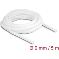 Delock Braided Sleeve self-closing 5 m x 9 mm white