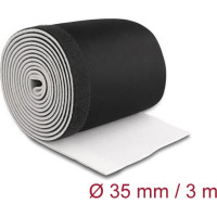 Delock Cable sleeve neoprene flexible with hook-and-loop fastener 3 m x 135 mm black / white
