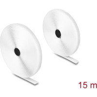 Delock Heavy-duty Hook-and-Loop tape L 15 m x W 20 mm white