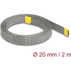 Delock Braided Sleeve for EMI shielding stretchable 2 m x 20 mm