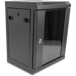 Delock 10″ Network Cabinet with glass door 8U black