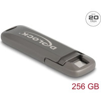 Delock USB 20 Gbps USB-C™ Memory Stick 256 GB, Read Speed: 1980 MB/s - Metal Housing