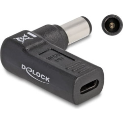 Delock Adapter for Laptop Charging Cable USB Type-C™ female to Dell 7.4 x 5.0 mm male 90° angled
