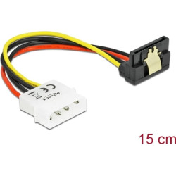 Delock Cable Power SATA HDD with metal clip  4pin maleâ angled