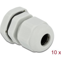 Delock Cable Gland PG9 10 pieces grey