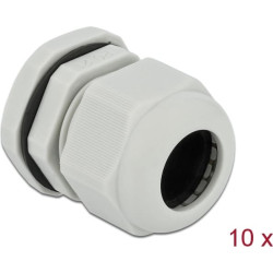 Delock Cable Gland PG21 10 pieces grey