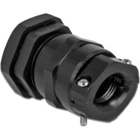 Delock Cable Gland PG21 with strain relief and bending protection black