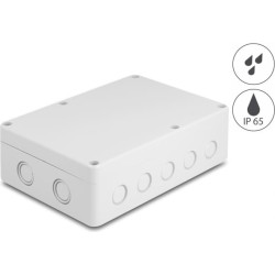 Delock Installation housing with cable entries 180 x 125 x 57 mm grey