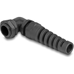 Delock Cable Gland with strain relief 90° angled PG11 black