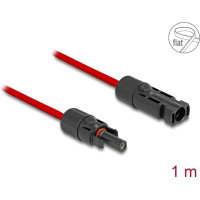 Delock DL4 Solar Flat Cable male to female 1 m red
