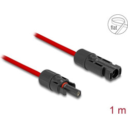 Delock DL4 Solar Flat Cable male to female 1 m red