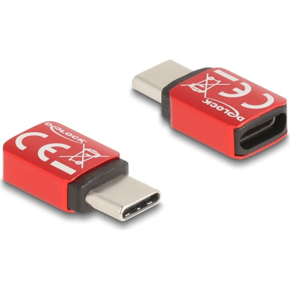 Delock USB Data Blocker USB Type-C™ male to USB Type-C™ female 240 W