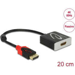 Delock Adapter Displayport 1.2 male > HDMI female 4K 60 Hz Passive black