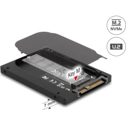 Delock 2.5″ Converter U.2 SFF-8639 to M.2 NVMe Key M - 7 mm height