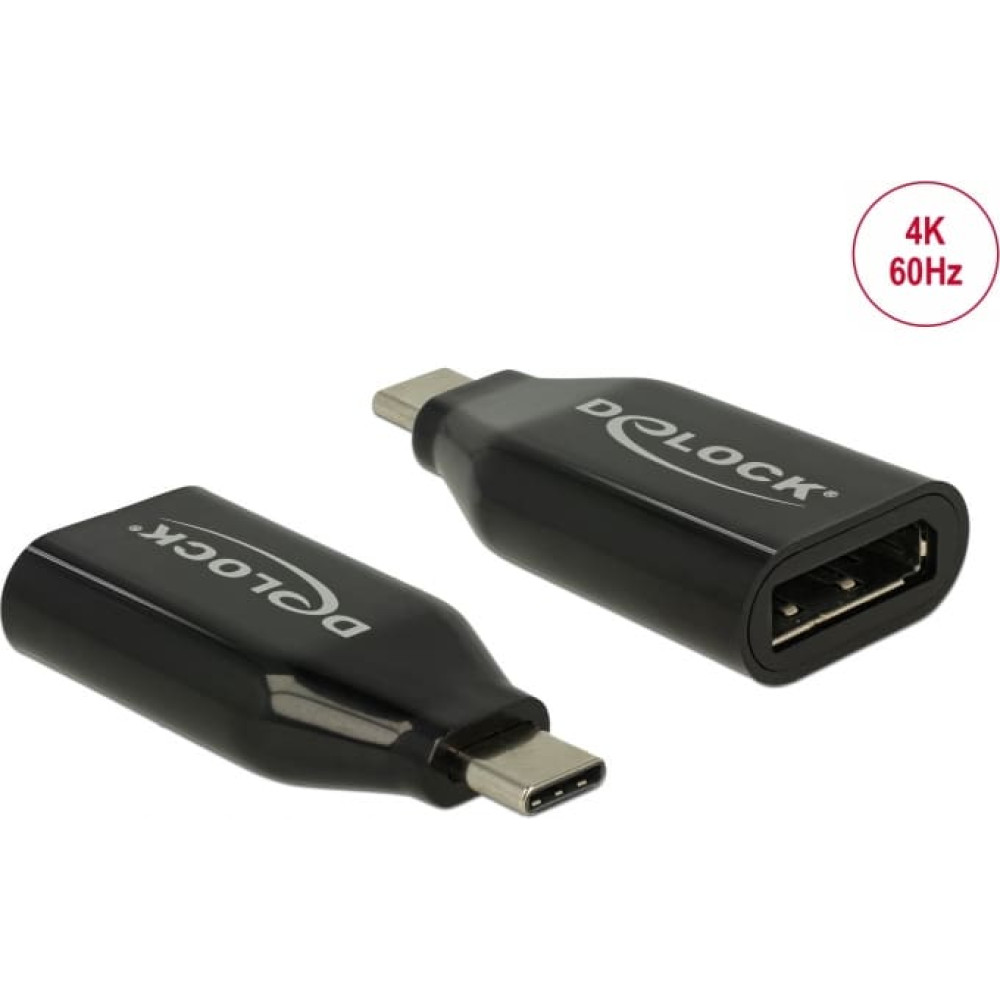 Delock Adapter USB Type-C™ male to DisplayPort female (DP Alt Mode) 4K 60 Hz