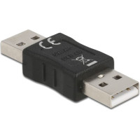 Adapteris  USB-AM - USB-AM, melns, Delock