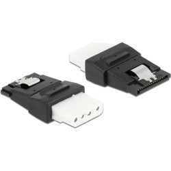 Delock Adapter Power 4 pin Molex female to SATA power 15 pin female with metal clip